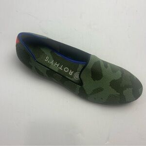 Rothy's The Loafer Women's Size US 7 Olive Camo Almond Toe Flat Slip On Shoes